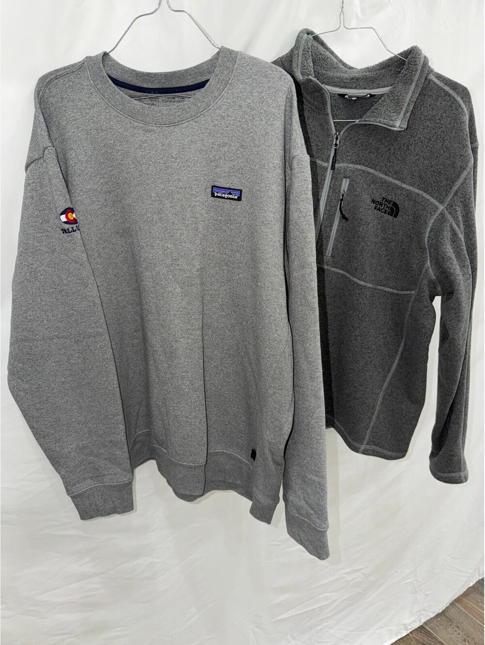 Patagonia XL Telluride Sweatshirt and The North Face XL Fleece Pullover Set